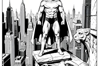 draw black and white illustrations