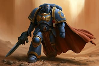 design a warhammer 40k art