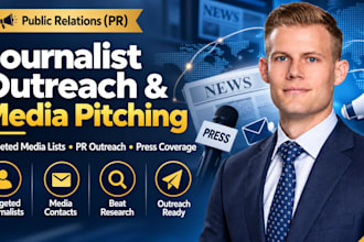 journalist outreach media pitching press coverage public relations PR outreach