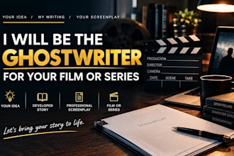 be the ghostwriter for your film or series
