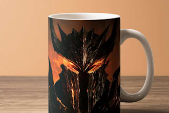design unique and creative mug artwork for printing