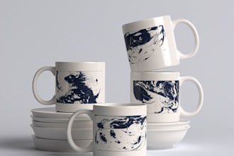 design professional coffee cup and mug graphics
