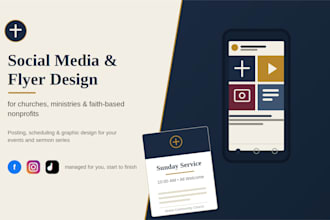 be your christian, gospel church ministry marketing manager and flyer designer