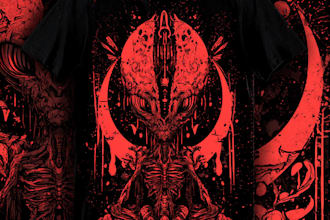 alien t shirt design horror t shirt design fantasy t shirt