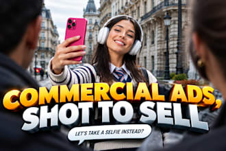 produce commercial video, ai commercial video for  your brand visibility
