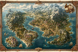 illustrate a  map illustration