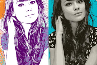 create a retro pop art roy lichtenstein style