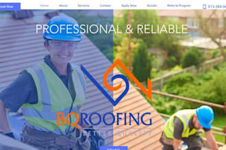 build squarespace carpenter website handyman roofing website plumbing website