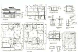 be your architect for construction house drawings, plans and blueprint