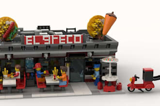 design custom lego moc design lego house bike car using bricklink studio files