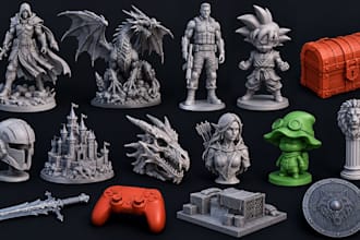 create custom 3d printable stl models and miniatures