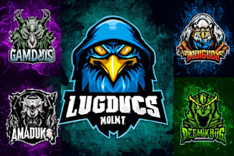 design professional mascot logo for gaming