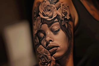 design a modern and minimalist tattoo design