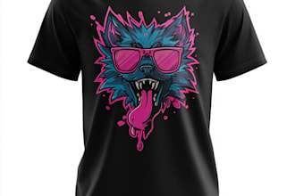 draw a custom funny meme t shirt design