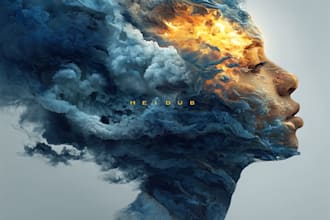 do a unique playlist cover for streaming platform as spotify