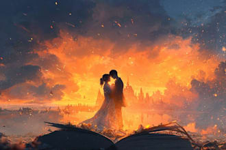 create stunning romance book cover design, ebook design