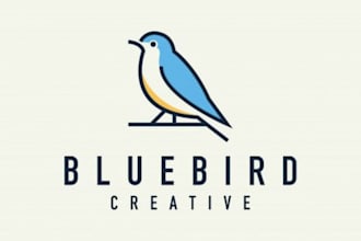 design a premium bird and animal logo with a distinctive brand identity