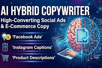 write high converting ai copywriting for social media ads and ecommerce
