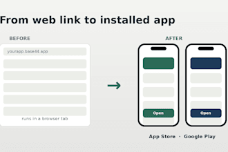 publish your base44 or lovable app to app store and google play