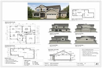 design residential permit drawings, floor plans and architectural plans
