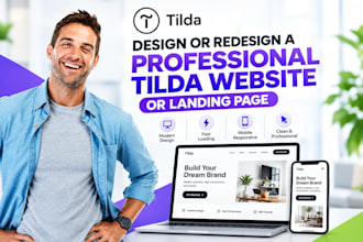 design or redesign a professional tilda website or landing page