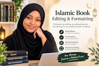 edit, format, and proofread your islamic book or ebook