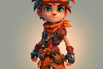draw 2d game character or 2d game