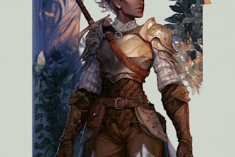 create dnd character art and concept art fantasy for you