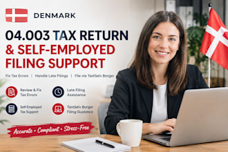 fix denmark 04 003 tax errors and late self employed filing via tastselv borger