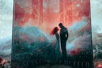 design a printready romance book cover or ebook art