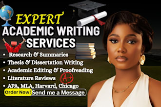 do expert academic writing, formatting, proofreading, manuscript critique,