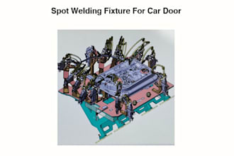 iwill design professional automotive biw, welding fixtures and tooling in catia