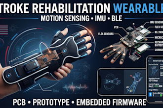 develop and prototype stroke rehabilitation wearables with motion sensing