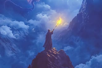 design a magical fantasy book cover for your novel