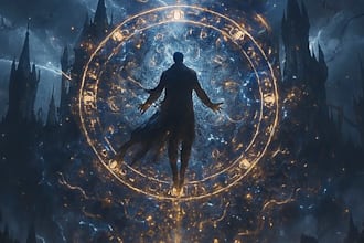 design a magical fantasy book cover for your novel