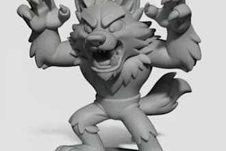 create  custom 3d articulated action figure stl model, figuring for 3d printing