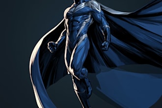 superhero character for comics