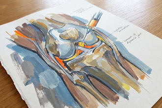 draw professional medical illustrations
