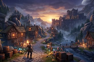 create 3d game environments, level design, scenes, backgrounds and game assets