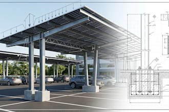 prepare solar canopy wind load and foundation calculations
