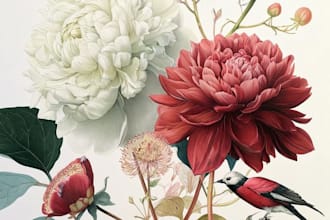 draw stunning watercolor botanical illustrations and floral art