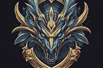 design fantasy game logo