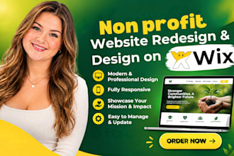 nonprofit website, charity website, ngo website, non profit website on wix