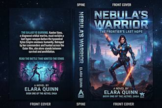design fantasy sci fi book cover design or ebook cover