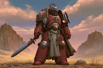 drawing a warhammer 40k art