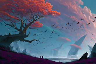 create illustrations and concept art