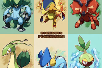 draw your fakemon and pokemon art