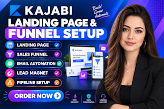 do kajabi landing page sales funnel email automation lead magnet pipeline setup