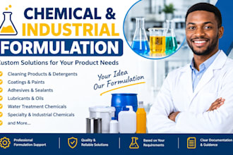 develop custom chemical and industrial product formulations