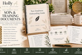 create a clear and professional employee onboarding guide